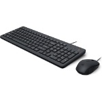 HP 150 WIRED MOUSE/KB COMBO FR keyboard Mouse included USB Black