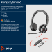 Poly Zestaw słuchawkowy Blackwire 8225 Stereo USB-C + przejściówka USB-C/A