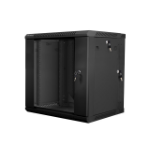 Lanberg WF02-6612-10B rack cabinet 12U Wall mounted rack Black