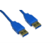 Cables Direct USB 3.0 A 3m USB cable USB 3.2 Gen 1 (3.1 Gen 1) USB A Blue