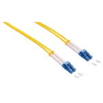LogiLink LC/LC, 0.5 m fibre optic cable OS2 Yellow