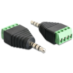 DeLOCK 65453 cable gender changer 3.5mm 4pin Black, Green