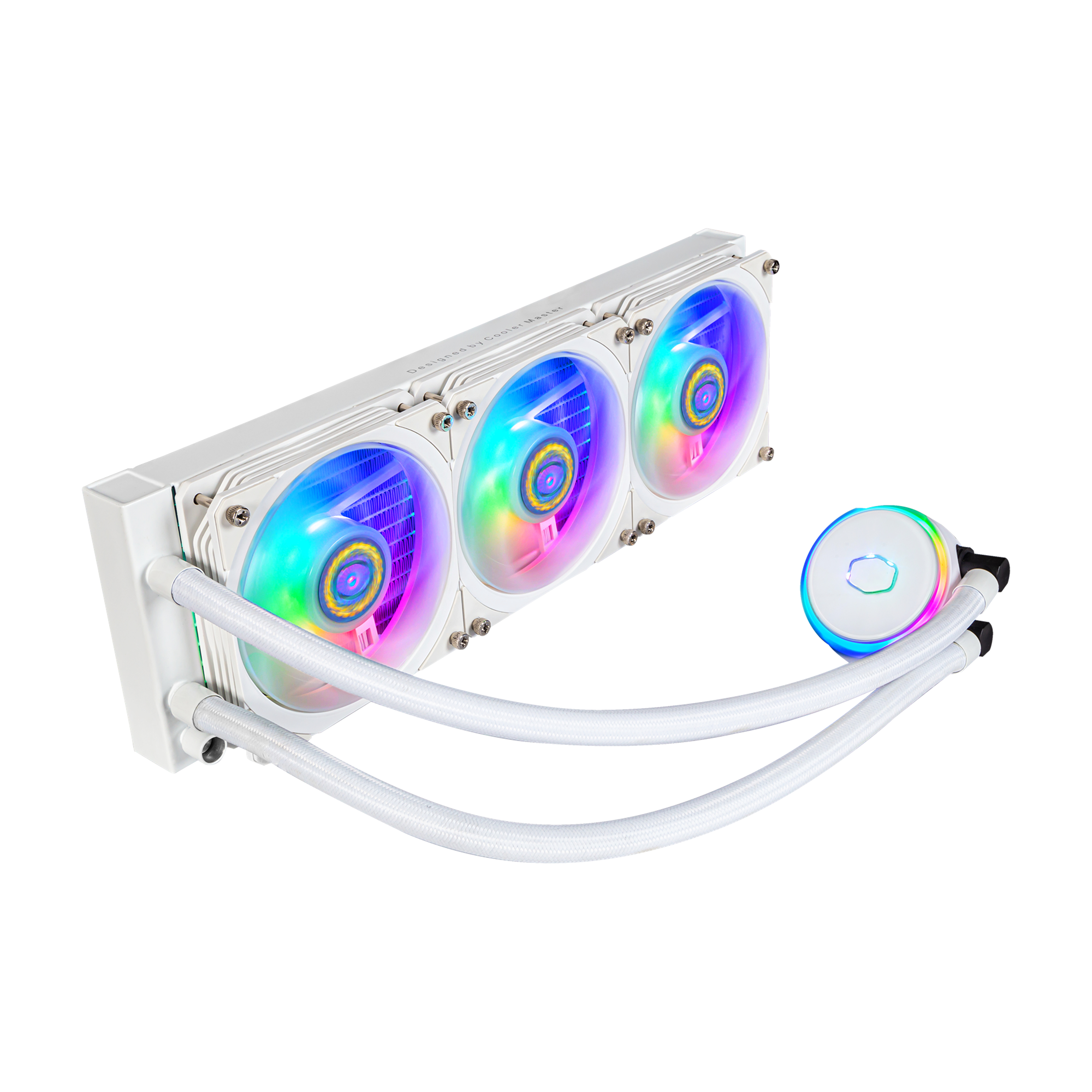 Image of Cooler Master MasterLiquid PL360 Flux White Edition Computer case...