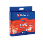 Verbatim DVD-R 4.7GB 8X Qflix™ Media 5pk Slim Case 5 pc(s)