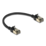 DeLOCK RJ45 Network Cable Cat.8.1 F/FTP Slim Pro 0.25 m black