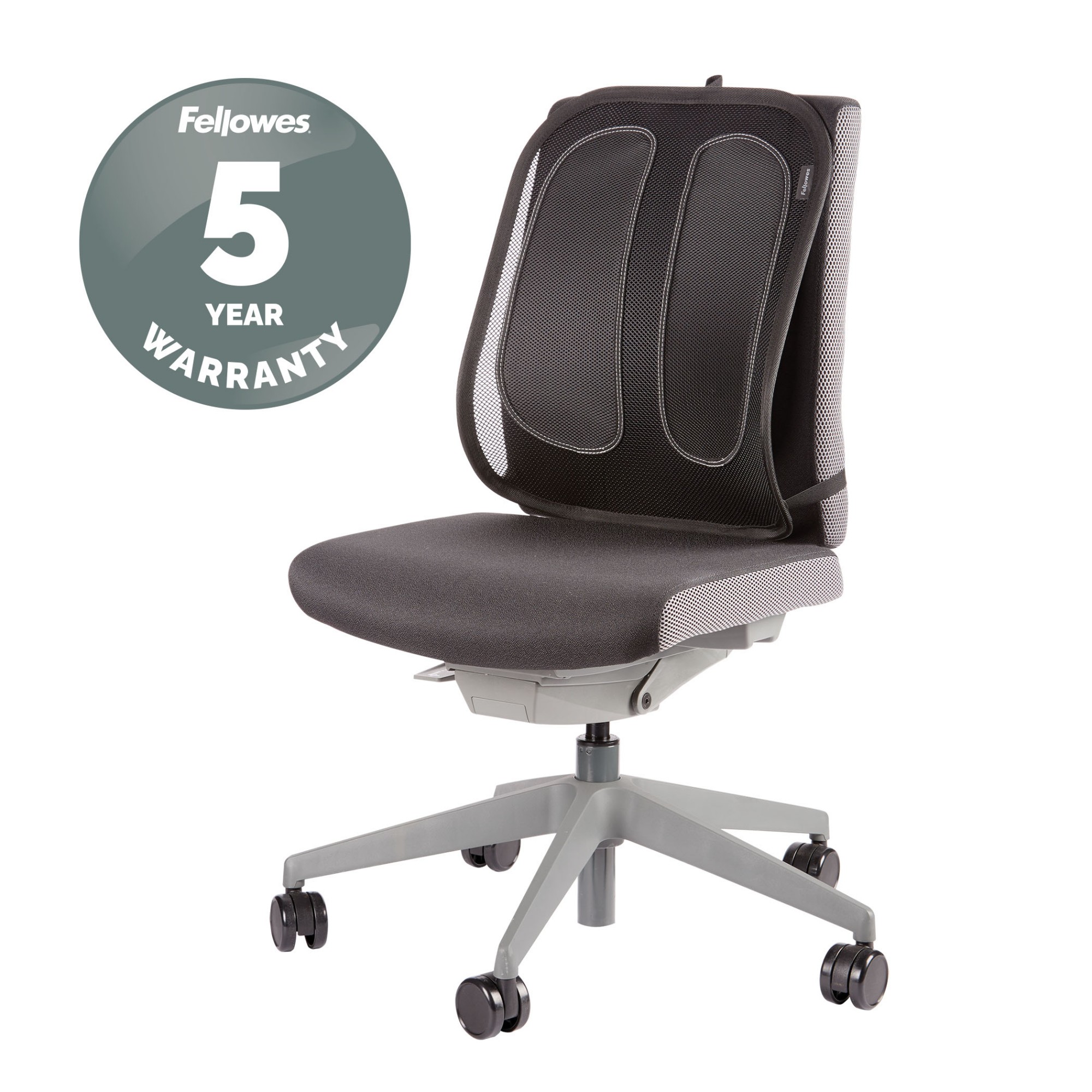 Fellowes Back Support for Office Chair - Office Suites Mesh Back Support with Mesh Fabric - H51.28 x W43.97 x D14.13cm