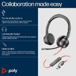 POLY Blackwire 8225 Microsoft Teams Certified USB-C Headset