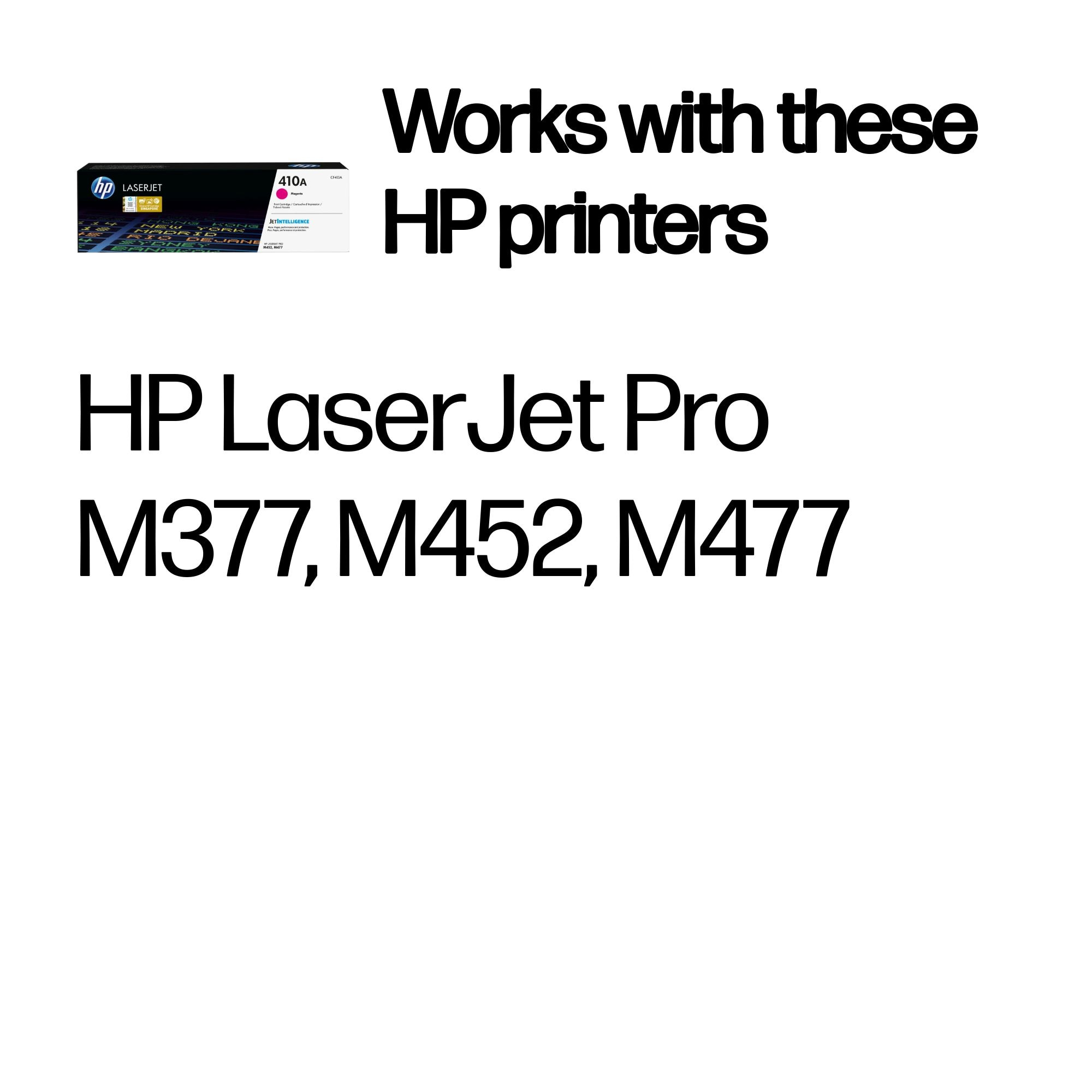 HP CF413A/410A Toner cartridge magenta, 2.3K pages ISO/IEC 19798 for HP Pro M 452