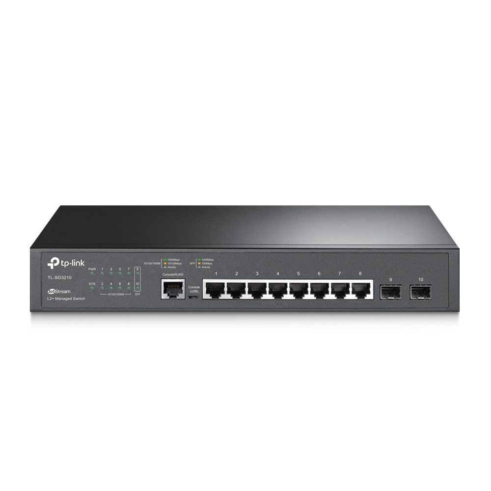 Image of TP-Link JetStream 8-Port Gigabit L2+ Managed Switch with 2 SFP Slots