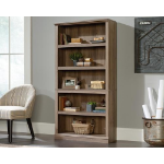 Teknik Barrister Home 5 Shelf Bookcase with 3 Adjustable Shelves W896 x D336 x H1772mm Salt Oak - 5420173 DD