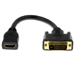 Rocstor Y10C123-B1 video cable adapter 7.87" (0.2 m) DVI HDMI Type A (Standard) Black