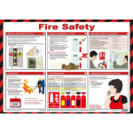 Safety First Aid Gro Fire Safety Poster A2 Laminated