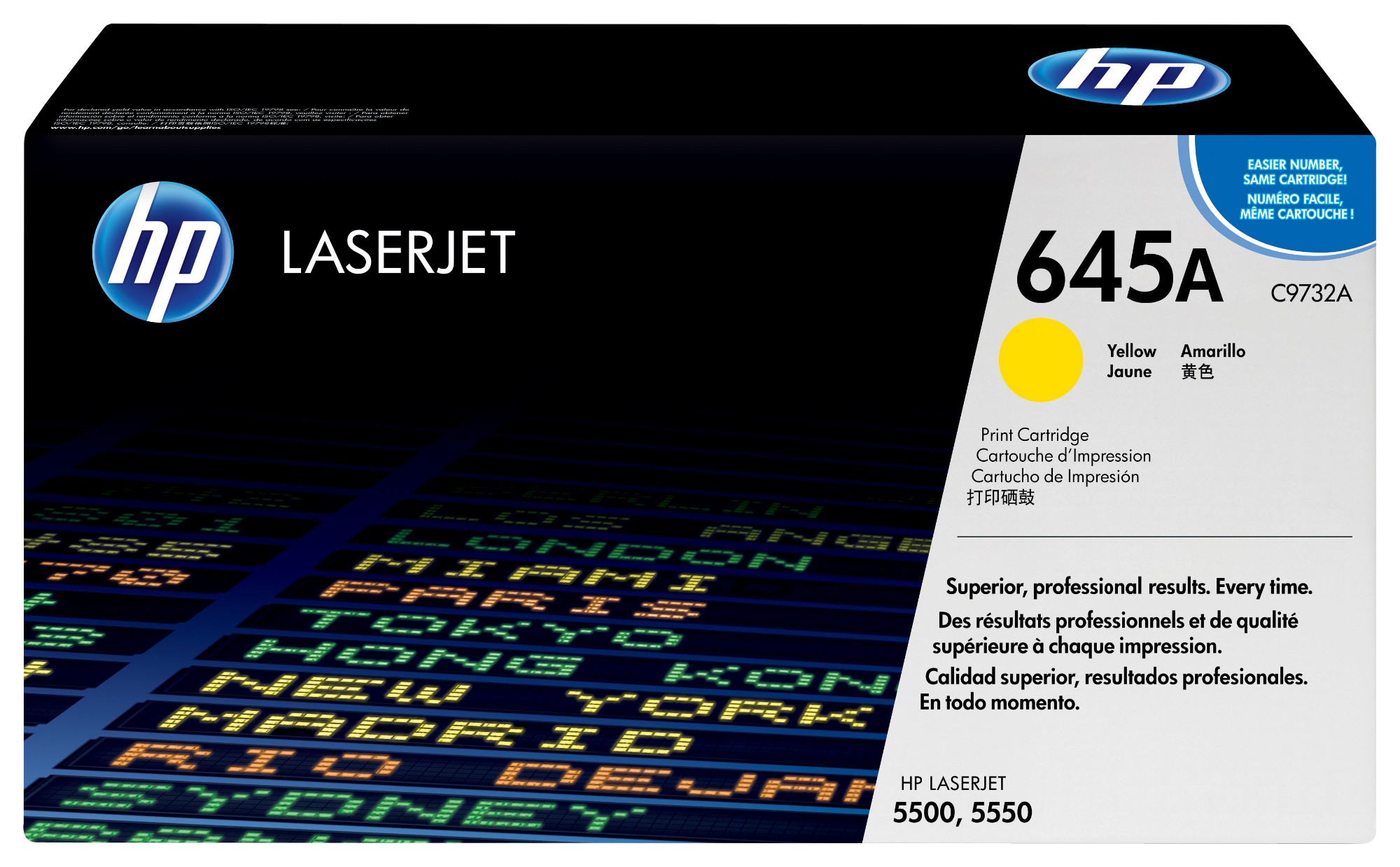 HP C9732A/645A Toner cartridge yellow. 12K pages/5% for Canon LBP-86