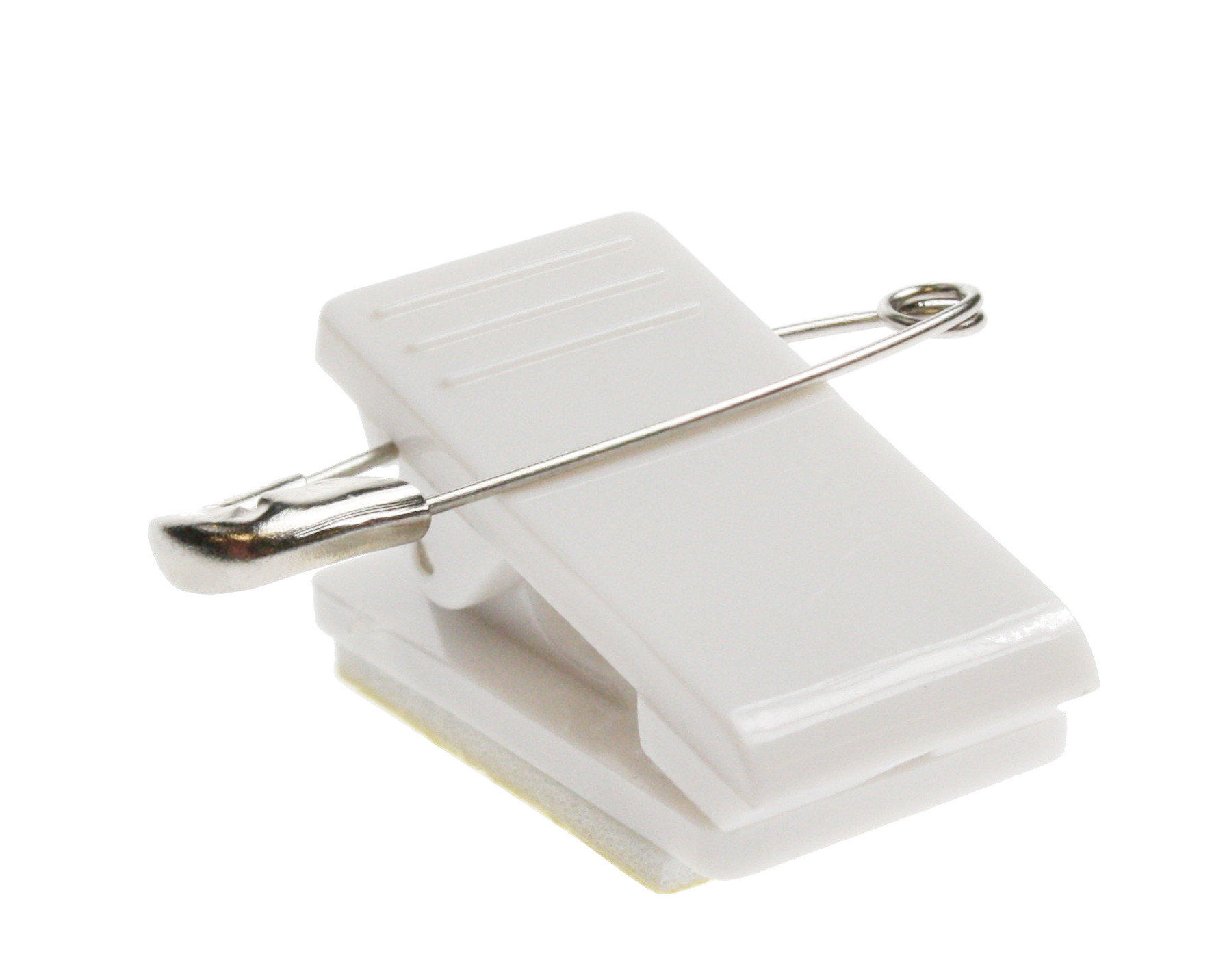 Image of Digital ID Plastic ID Crocodile Clip with Pin and Self-Adhesive...