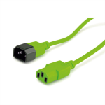 ROLINE 19.08.1528 power cable Green 0.8 m C14 coupler C13 coupler