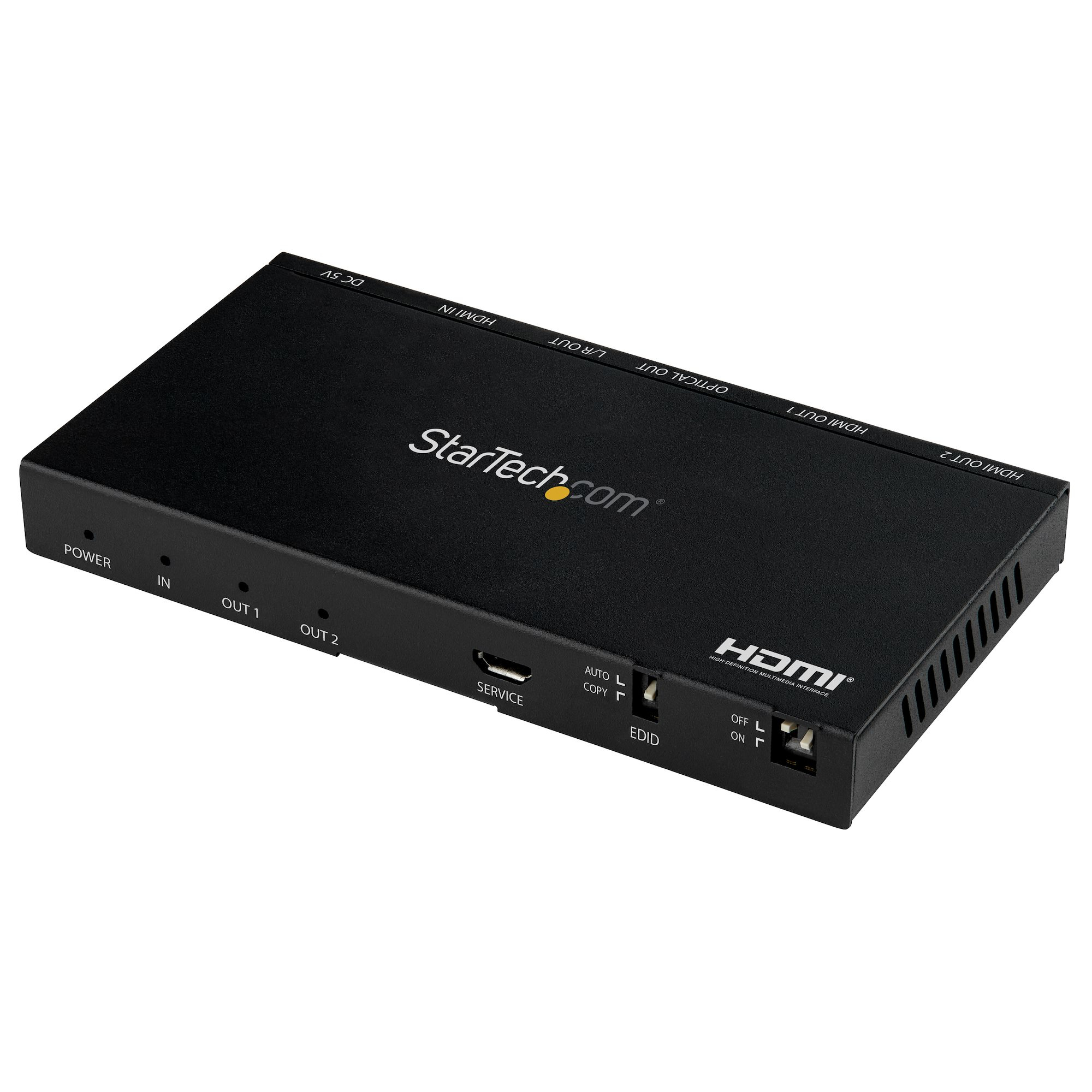 Photos - Cable (video, audio, USB) Startech.com 2-Port HDMI Splitter  - 4K 60Hz UHD HDMI 2.0 Audio V ST1 (1x2)