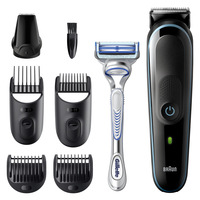 Image of Braun All-in-one MGK3342 - Washable - AC/Battery - Black - Blue