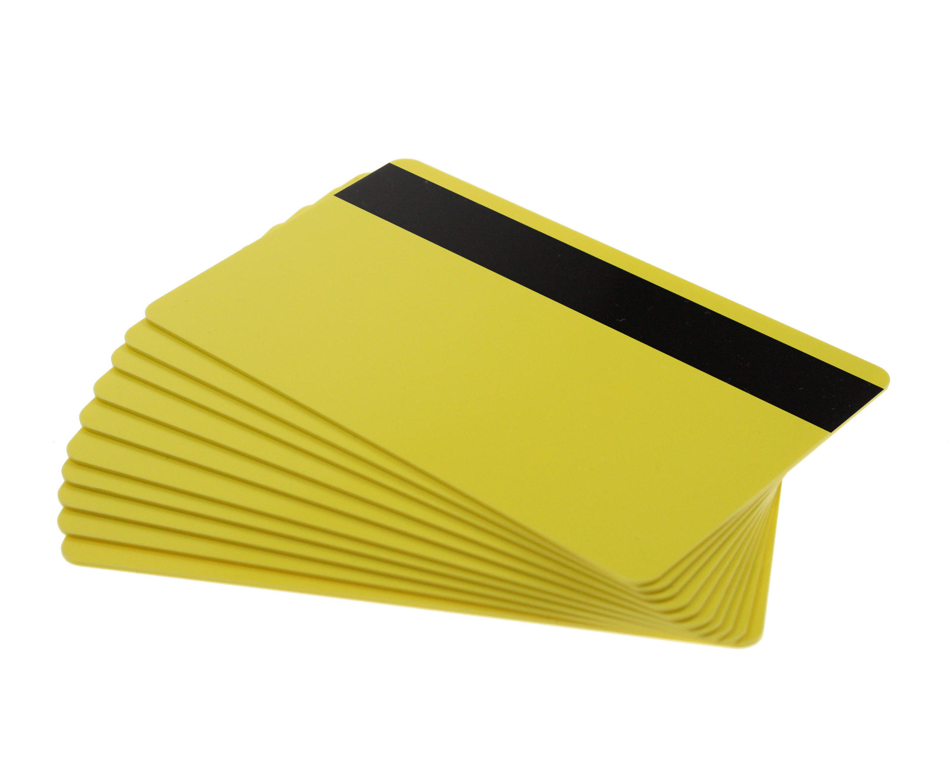 Image of Digital ID Yellow 760 Micron Plastic Cards With Hi-Co Magnetic...