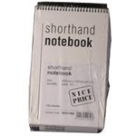 WHITEBOX SPIRAL SHORTHAND NOTEBOOK 150LF PK10