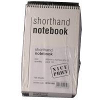 WHITEBOX+SPIRAL+SHORTHAND+NOTEBOOK+150LF+PK10