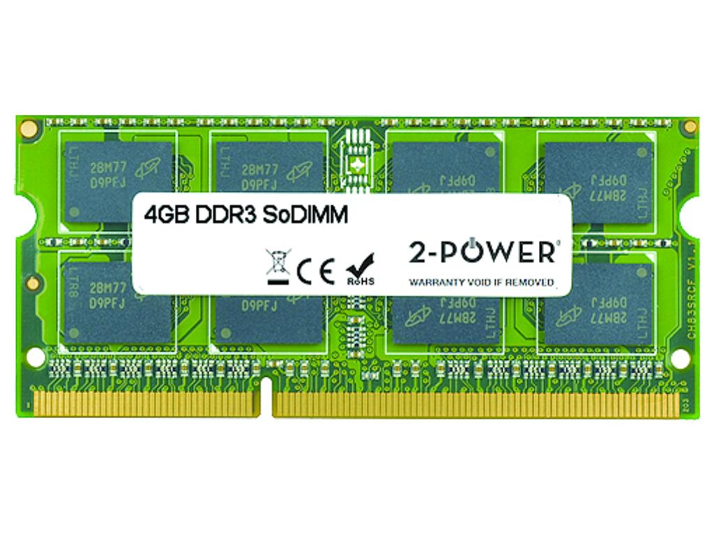 2-Power 4GB MultiSpeed 1066/1333/1600 MHz SoDIMM Memory - replaces H6Y75AA