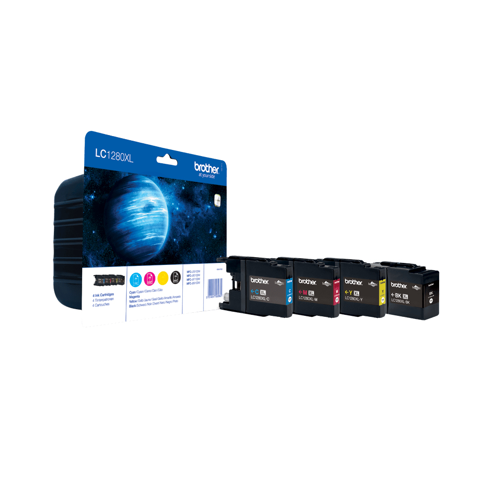 Image of Brother LC-1280XLVALBPDR Ink cartridge multi pack Bk,C,M,Y...