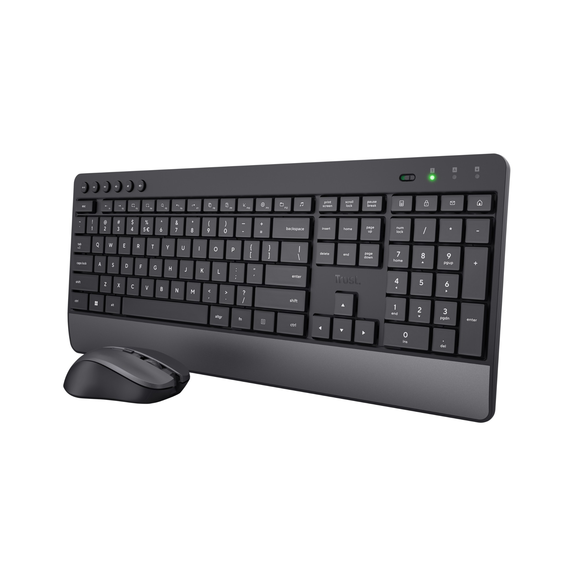 Trust Trezo keyboard Mouse included Office RF Wireless QWERTZ Swiss Black