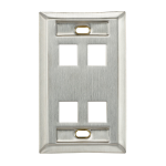 Leviton 43080-1L4 wall plate/switch cover Gray