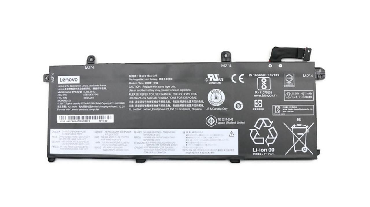 Image of Lenovo Internal, 3c, 50Wh, LiIon, SMP 5B10W13906, Battery, Lenovo...