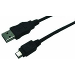 LogiLink CU0014 USB cable 1.8 m USB 2.0 USB A Mini-USB B Black