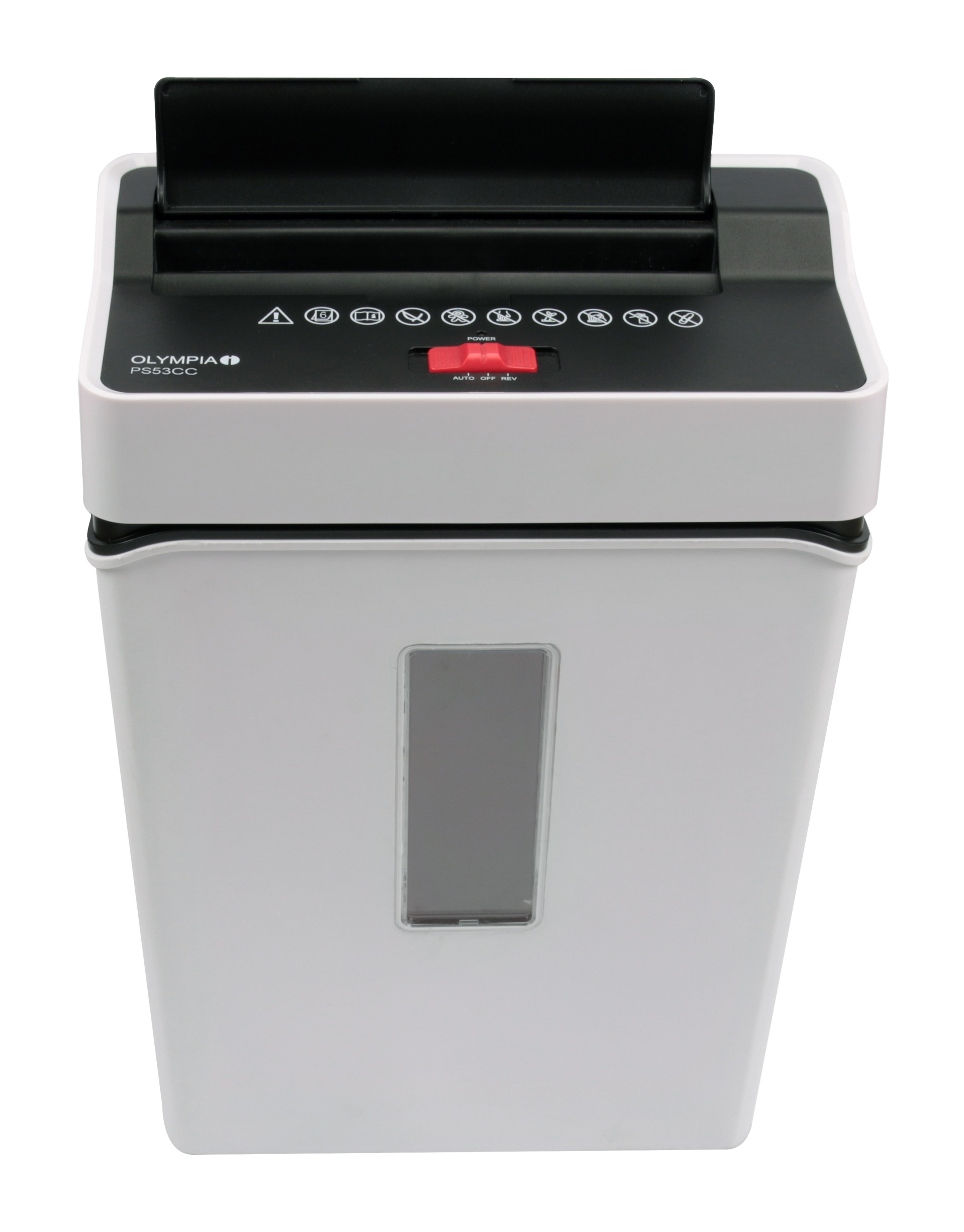 Image of Olympia PS 53 CC paper shredder Cross shredding 75 dB 22 cm White