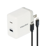 VisionTek 901552 mobile device charger Smartphone White AC Fast charging Indoor