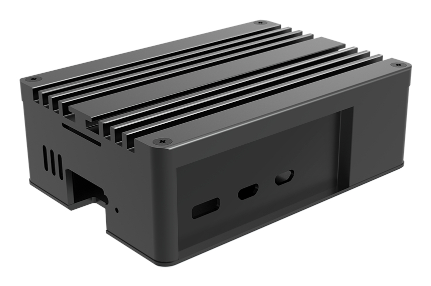 EU Product - Pi-5 Pro Enclosure (for Raspberry Pi 5, Fanless) [A-RA13-M2B] thumbnail