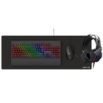 GAMEMAX Pulse 4in1 PRO Wired Keyboard Mouse Headset & Mousepad Gaming Bundle