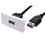 Cables Direct USB3 Euromod USB cable USB 3.2 Gen 1 (3.1 Gen 1) USB A Black