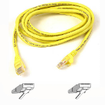 Belkin RJ45 CAT-6 Snagless UTP Patch Cable 5m yellow câble de réseau Jaune