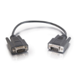 C2G 3ft DB9 M/M Cable - Black serial cable DB-9