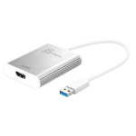 j5create JUA354 USBâ„¢ 3.0 to 4K HDMâ„¢ Display Adapter, Silver