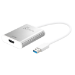 j5create JUA354 USB™ 3.0 to 4K HDM™ Display Adapter, Silver