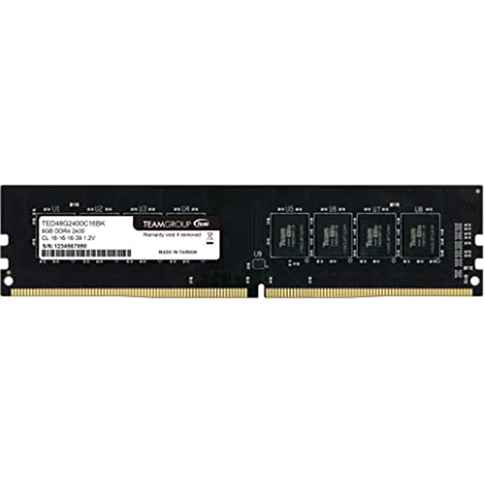 Image of Team Group ELITE 8GB No Heatsink (1x8GB) DDR4 3200MHz DIMM System...