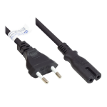 Alcasa P0370-S075 electriciteitssnoer Zwart 7,5 m Netstekker type C C7 stekker
