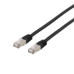 Deltaco STP-61SAU networking cable Black 1 m Cat6a U/FTP (STP)
