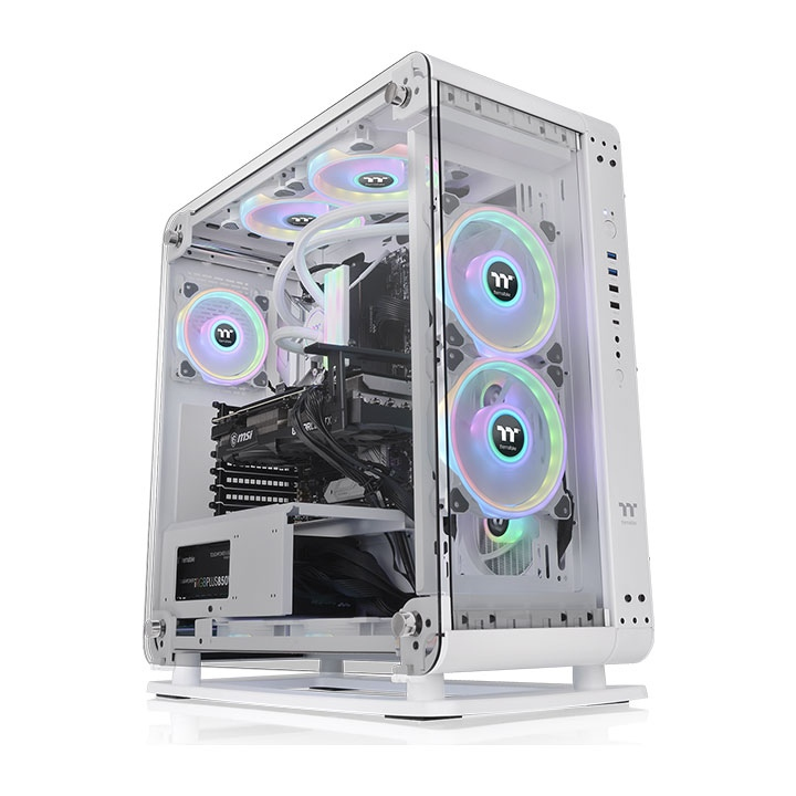 Image of Thermaltake Core P6 Tempered Glass Snow Mid Tower Midi Tower White