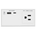 Extron Flex55 AC+USB 130 US socket-outlet AC + USB A + USB C White