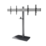 B-Tech SYSTEM X - Universal Twin Screen VC Stand (VESA 600 x 400) - 1.8m