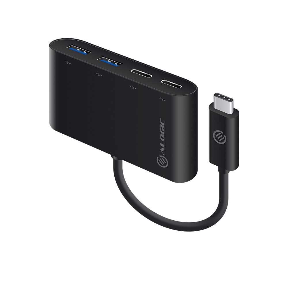 Photos - Network Card ALOGIC USB-C SuperSpeed Combo Hub with 2 Port USB-C & 2 Port USB-A UCH 