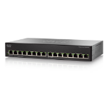 Cisco Small Business SG110-16 Unmanaged L2 Gigabit Ethernet (10/100/1000) 1U Black