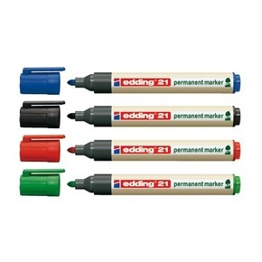 Photos - Felt Tip Pen Edding EcoLine 21 permanent marker Red 10 pc(s) 4-21002 