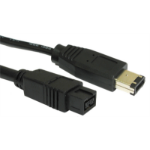 Cables Direct CDLIEE-1202 FireWire cable 2 m 9-p 6-p Black