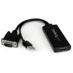 StarTech.com VGA2HDU video cable adapter Black